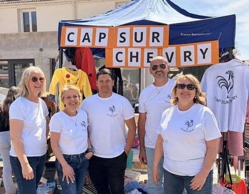 Aujourd’hui, Cap sur Chevry est présent à la brocante de Chevry 🛍️